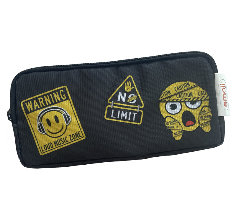 PENAR ETUI DREPTUNGHIULAR 3 FERMOARE NEGRU EMOJI PIGNA PENAR ETUI DREPTUNGHIULAR 3 FERMOARE NEGRU EMOJI PIGNA